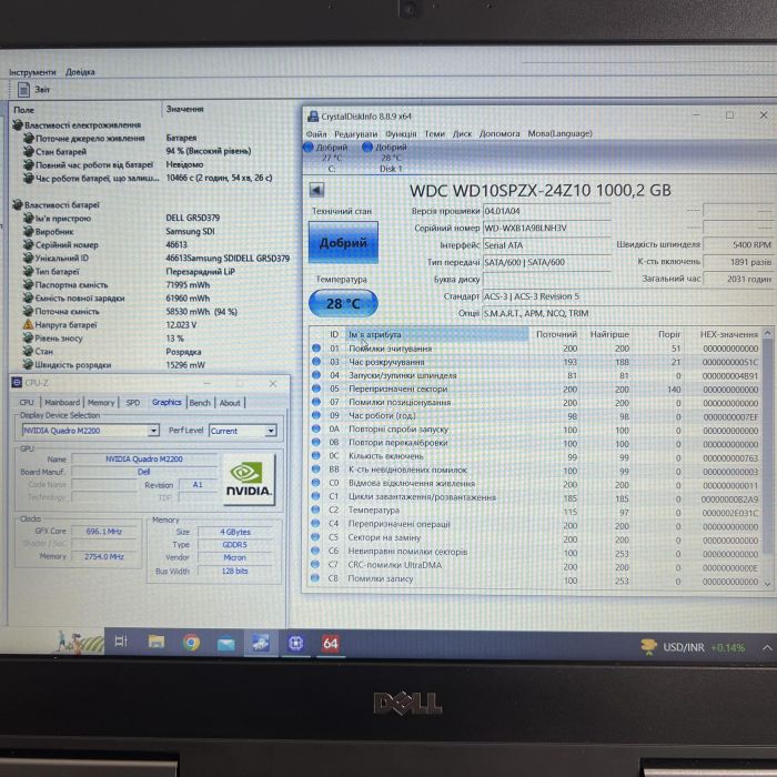 Ноутбук	Dell Precision 7520