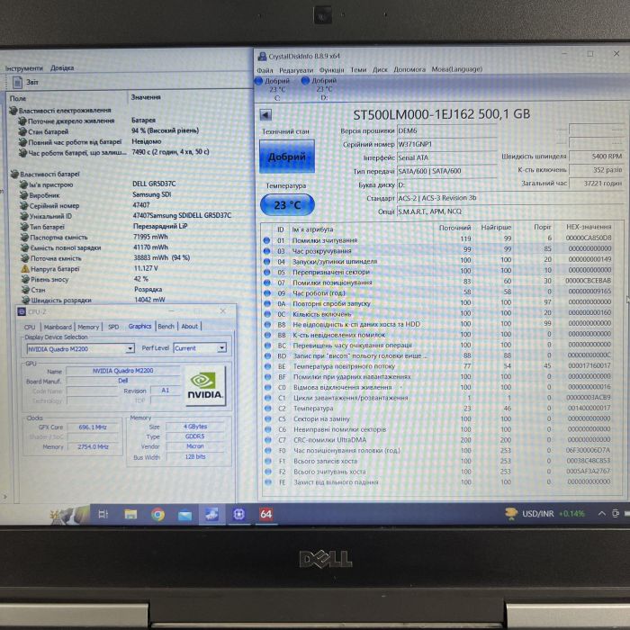 Ноутбук	Dell Precision 7520